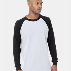Men's USA-Made Heavyweight Waffle Knit Thermal Raglan T-Shirt Thumbnail