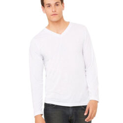 Unisex Long Sleeve V-Neck Tee Thumbnail