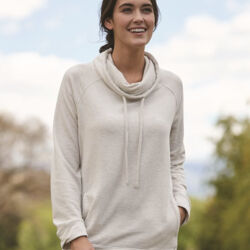 Women’s HeatLast™ Fleece Faux Cashmere Funnel Neck Sweatshirt Thumbnail
