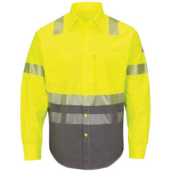 Men's Hi-Visibility Color Block Uniform Shirt - EXCEL FR® ComforTouch® - 7 oz. Thumbnail