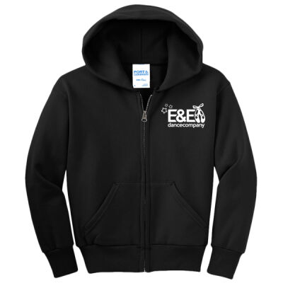 E&E - Youth Core Fleece Full Zip Hooded Sweatshirt Thumbnail