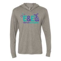 Unisex Triblend Hooded Long Sleeve Pullover T-Shirt Thumbnail