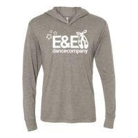 Unisex Triblend Hooded Long Sleeve Pullover T-Shirt Thumbnail